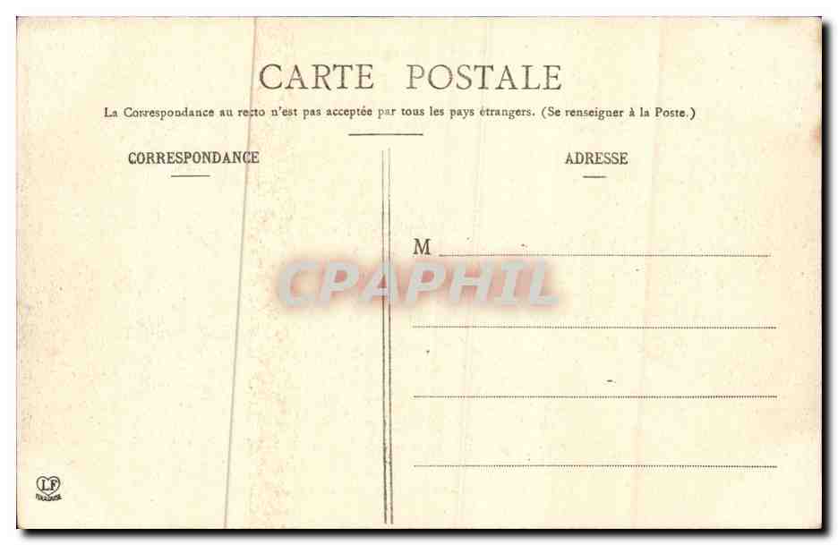Aulus les Bains CPA Bords du Garbet — Rückseite