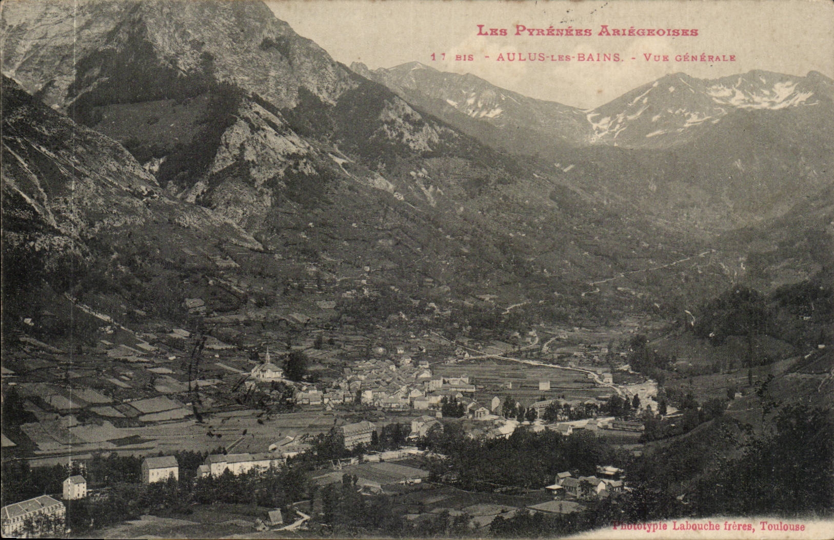 Aulus les Bains CPA Vue generale