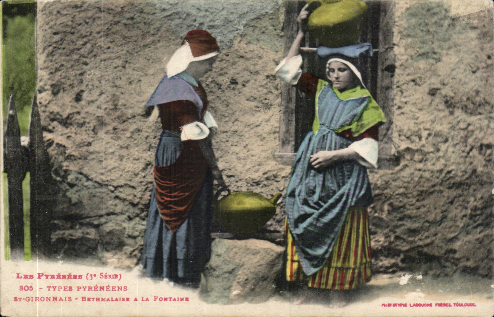 Bethmalaise à la Fontaine — St-Gironnais — Phototype Labouché Frères, Toulouse