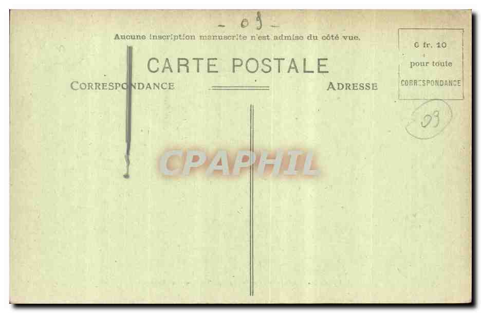 Ariege CPA Types Bethmalais Concours de costumes (folklore costume) — Verso