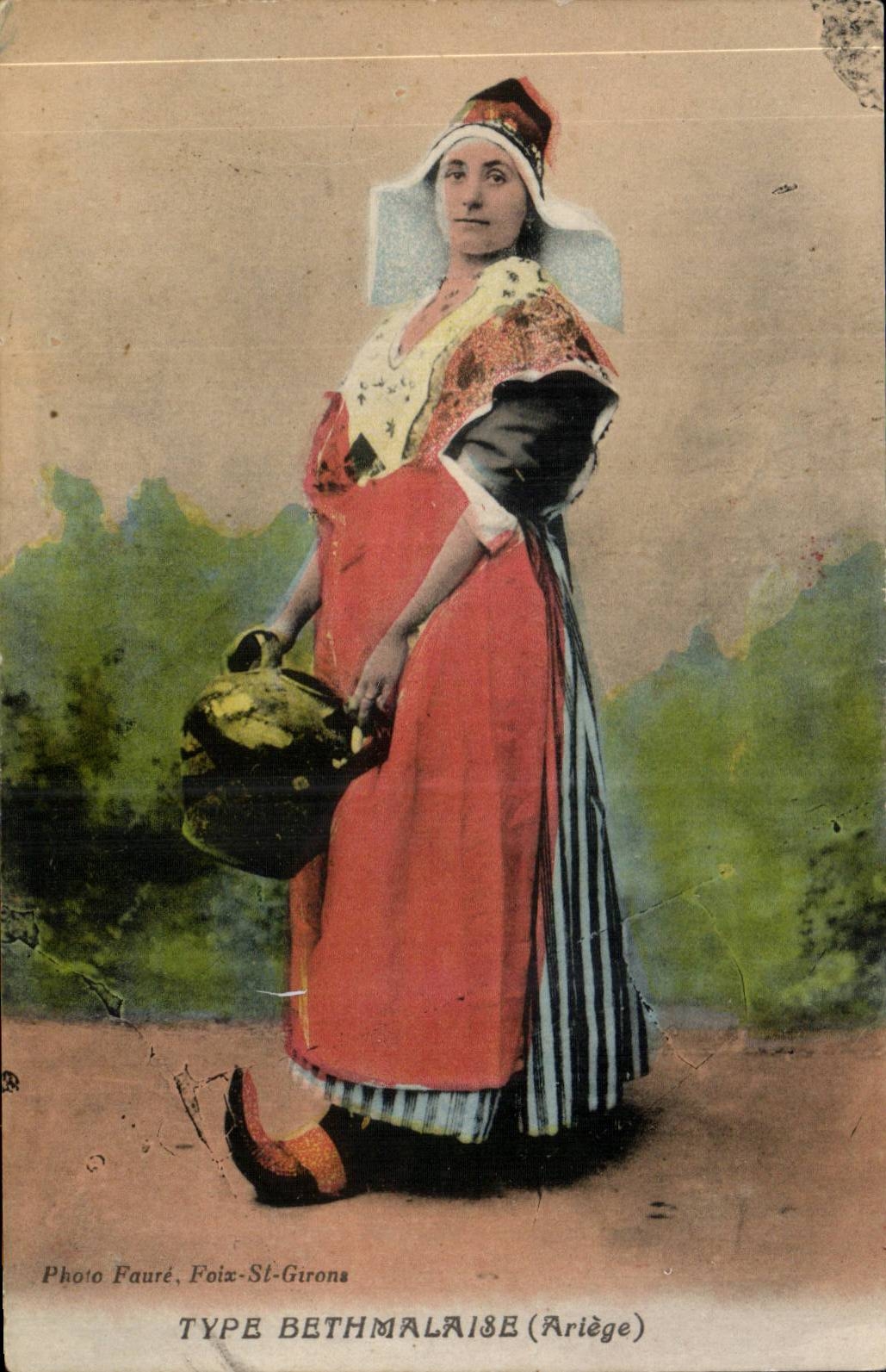 Ariege CPA Bethmalaise (folklore costume)
