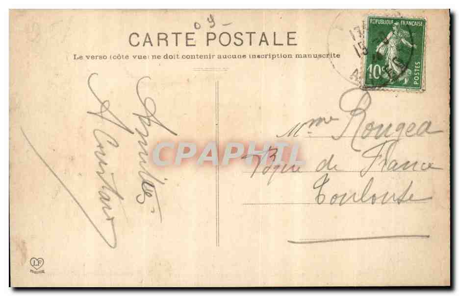 Foix CPA entree de la ville cote de la gare — Rückseite