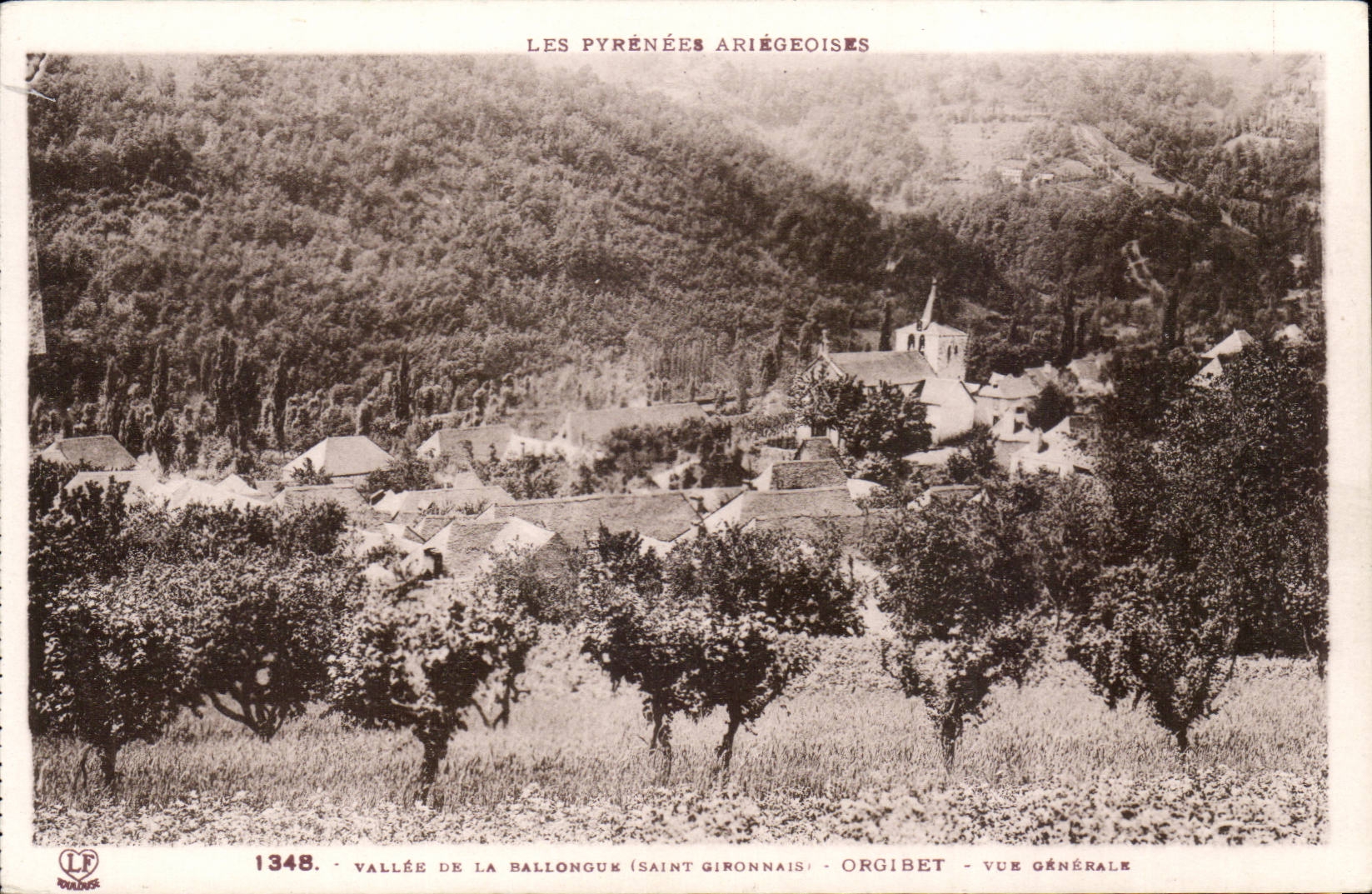 CPA Vallee de la Ballongue (Saint Gironnais) Orgibet Vue generale