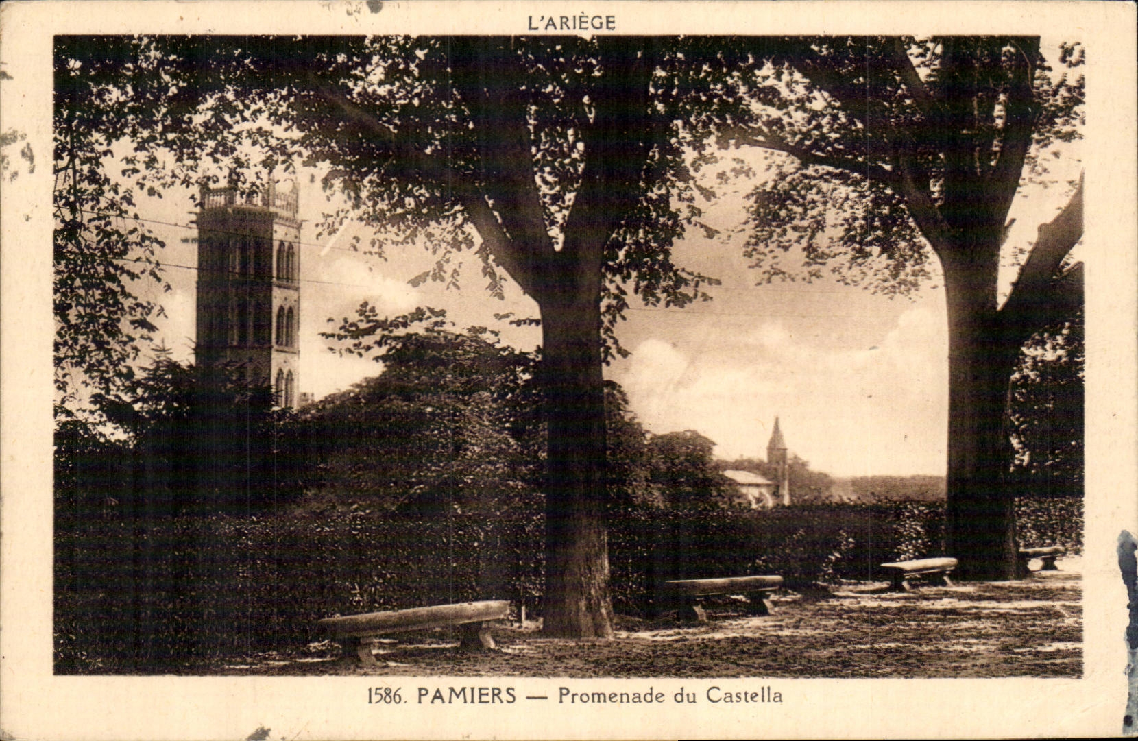 Pamiers CPA Promenade du Castella