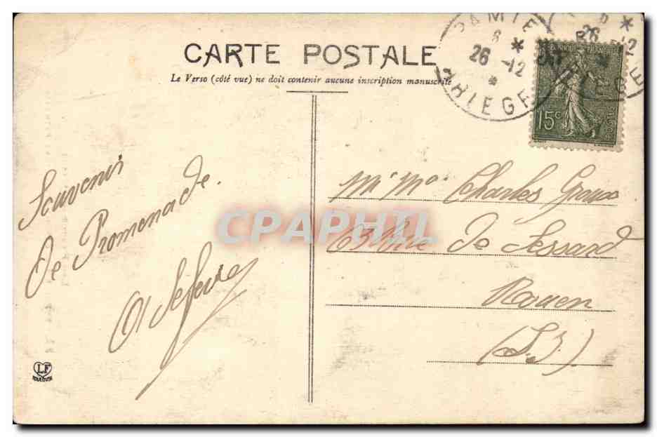 Jeune Berthmalaise — Types du St-Gironnais (3e Série) — Nostotype, Launay & Tinel — Verso