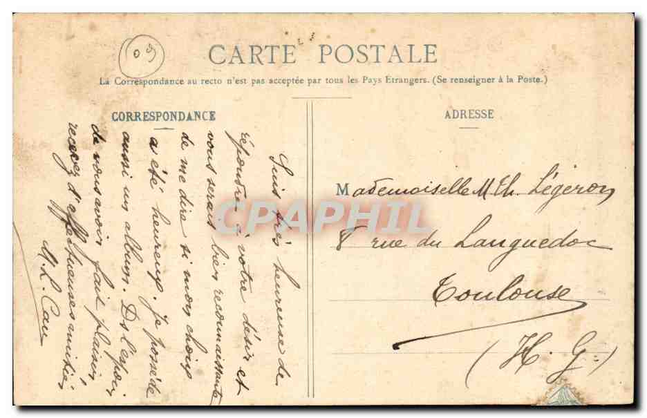 CPA Les vieux costumes Pyreneens Bethmalaise pres CAstillon Ariege (folklore costume) TOP — Verso