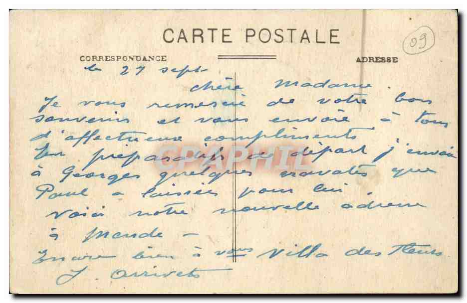 CPA Les vieux costumes Pyreneens Bethmalaises Femme Ariege (folklore costume)  — Verso
