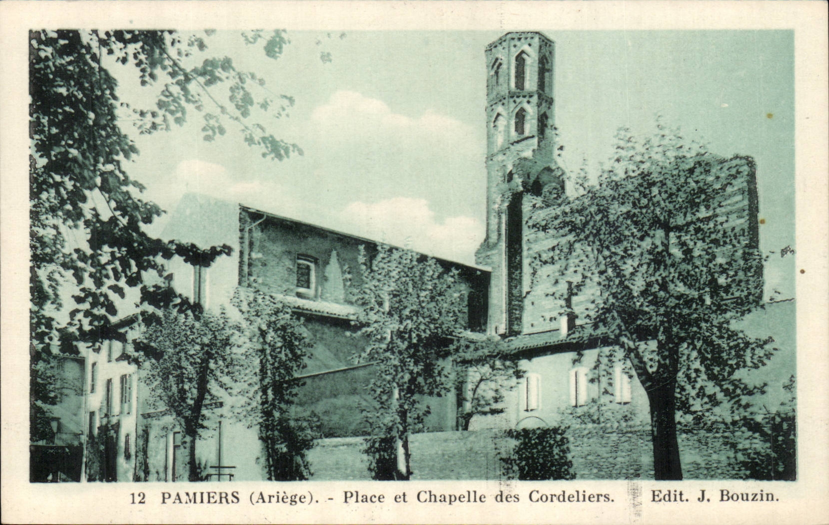 Pamiers CPA Place et chapelle des Cordeliers