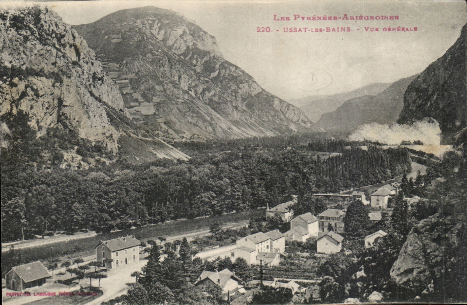 Ussat les Bains CPA Vue generale