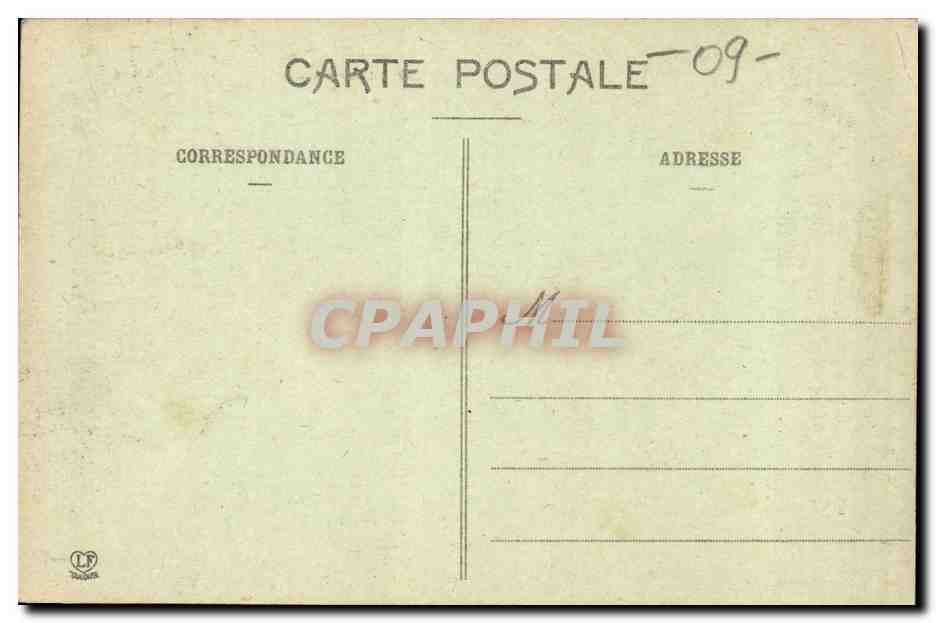 Ussat les Bains CPA Vue generale — Rückseite