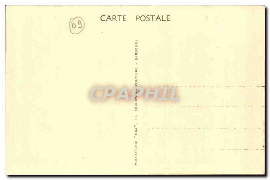 Les Cabannes CPA Vue panoramique des CAbannes et montagne de Peche — Rückseite