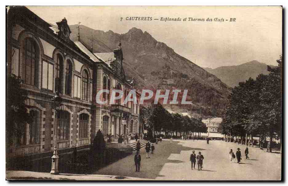 Cauterets CPA Esplanade et thermes des oeufs