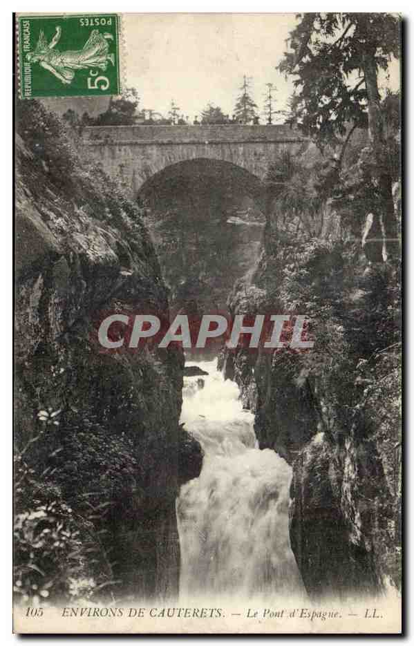 Environs de Cauterets — Le Pont d'Espague — LL. — n°105