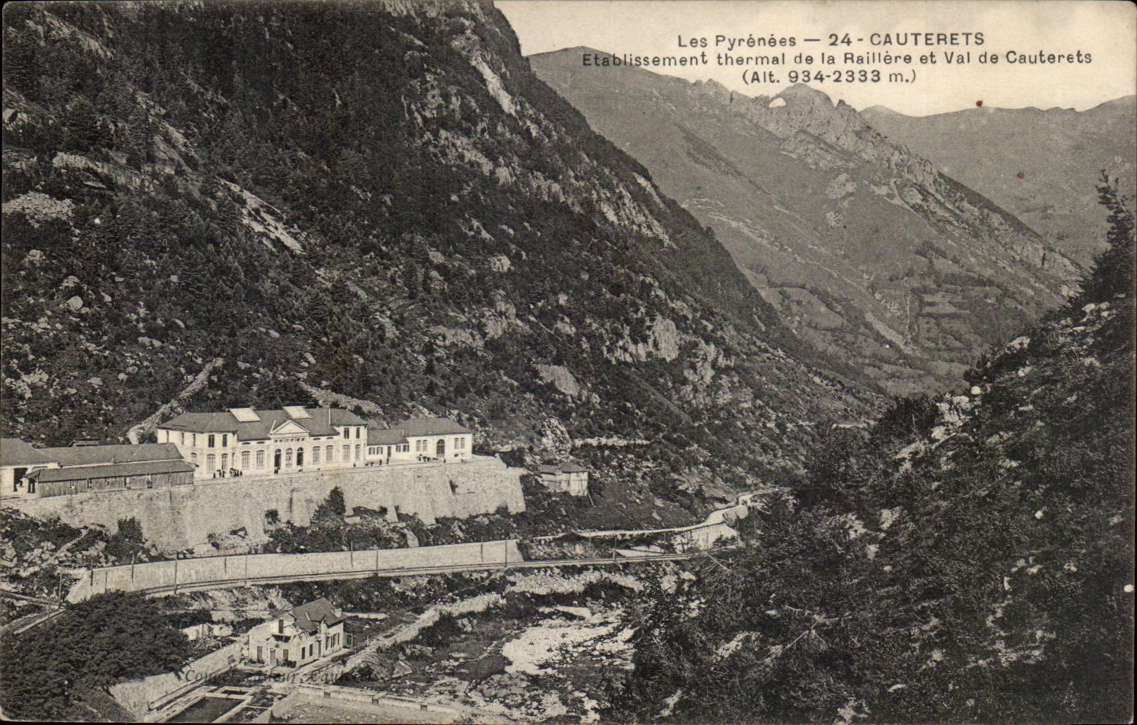 CAuterets CPA Etablissement thermal de la Railliere et val de CAuterets