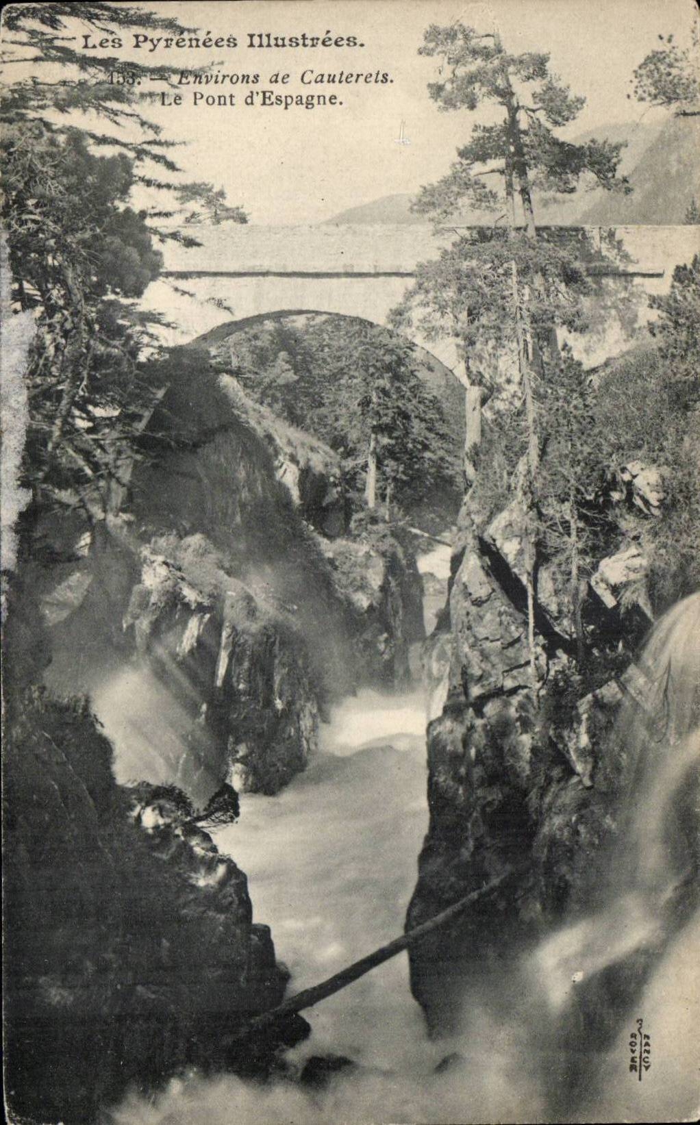 CAuterets CPA Le pont d'Espagne