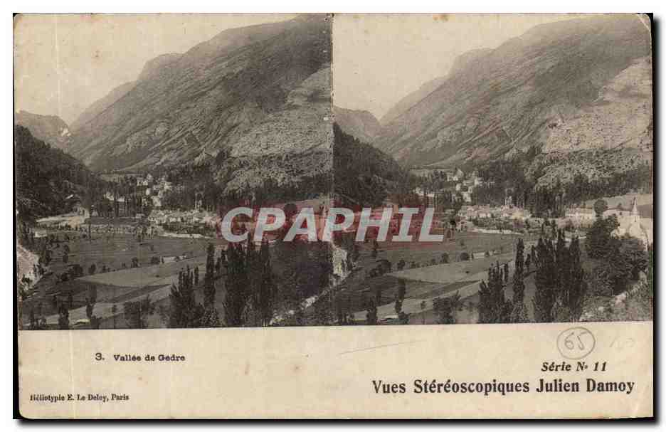 Vallée de Gédre — Vues Stéréoscopiques Julien Damoy, Série N° 11