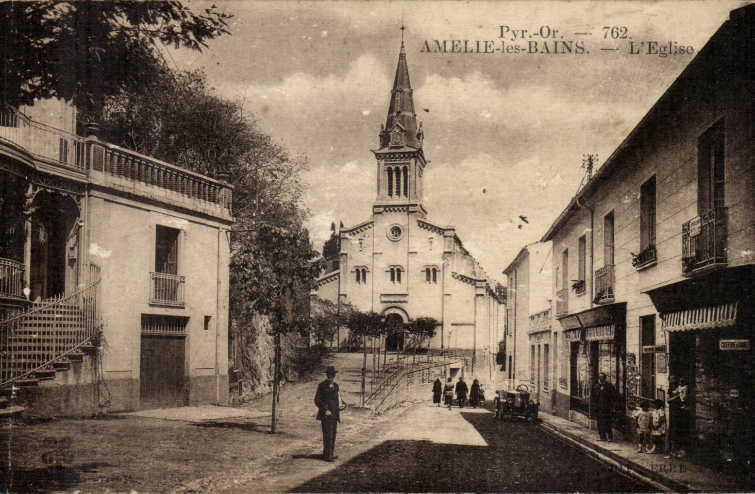 CPA Amelie les Bains L'eglise
