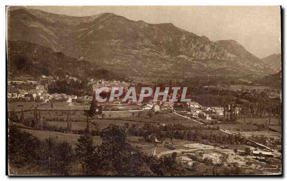 Argeles CPA Vue generale prise de la route des eaux bonnes