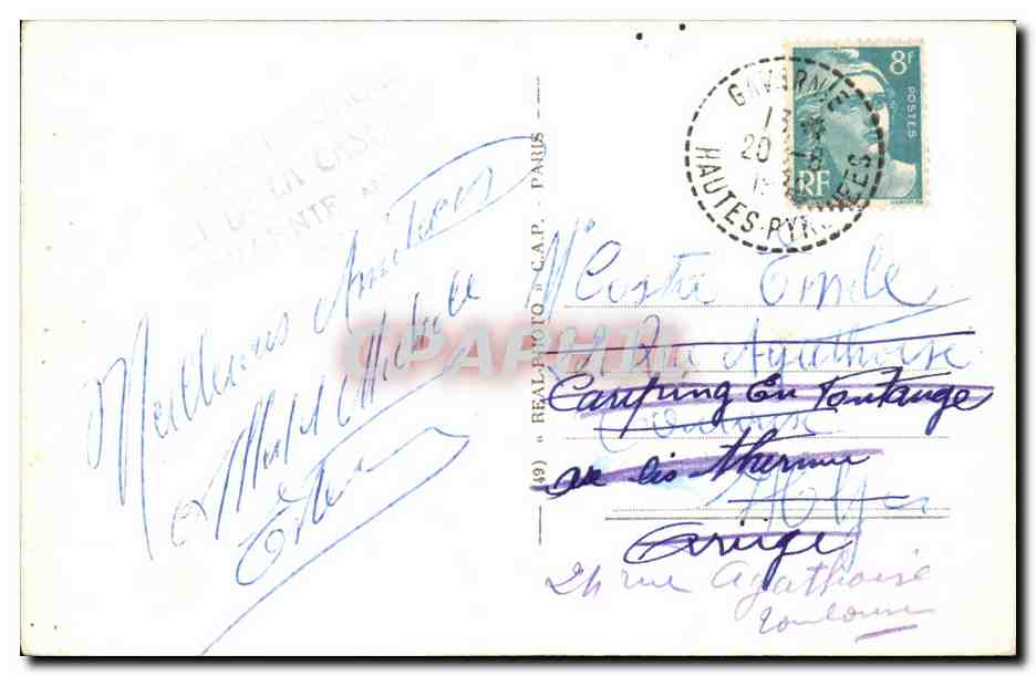 Gavarnie - Le Cirque - CPA  — Verso