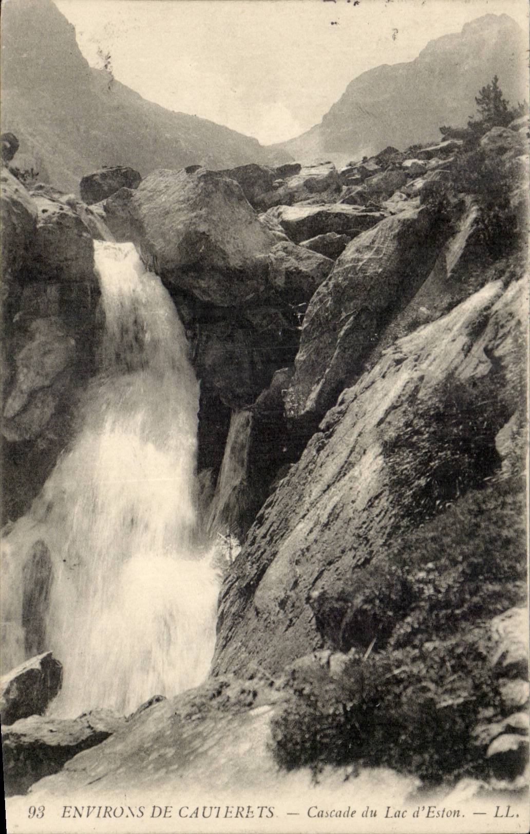 Environ de Cauterets — Cascade du Lac d’Eston — LL, n°93