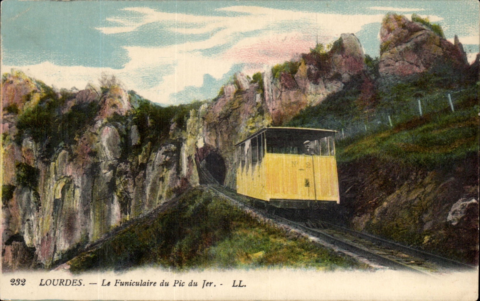 Lourdes - Le Funiculaire du Pic de Jer CPA 