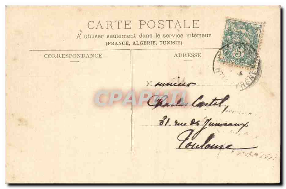 Capvern-les-Bains — L'Établissement thermal — A. Villatte, éditeur, Tarbes — Verso