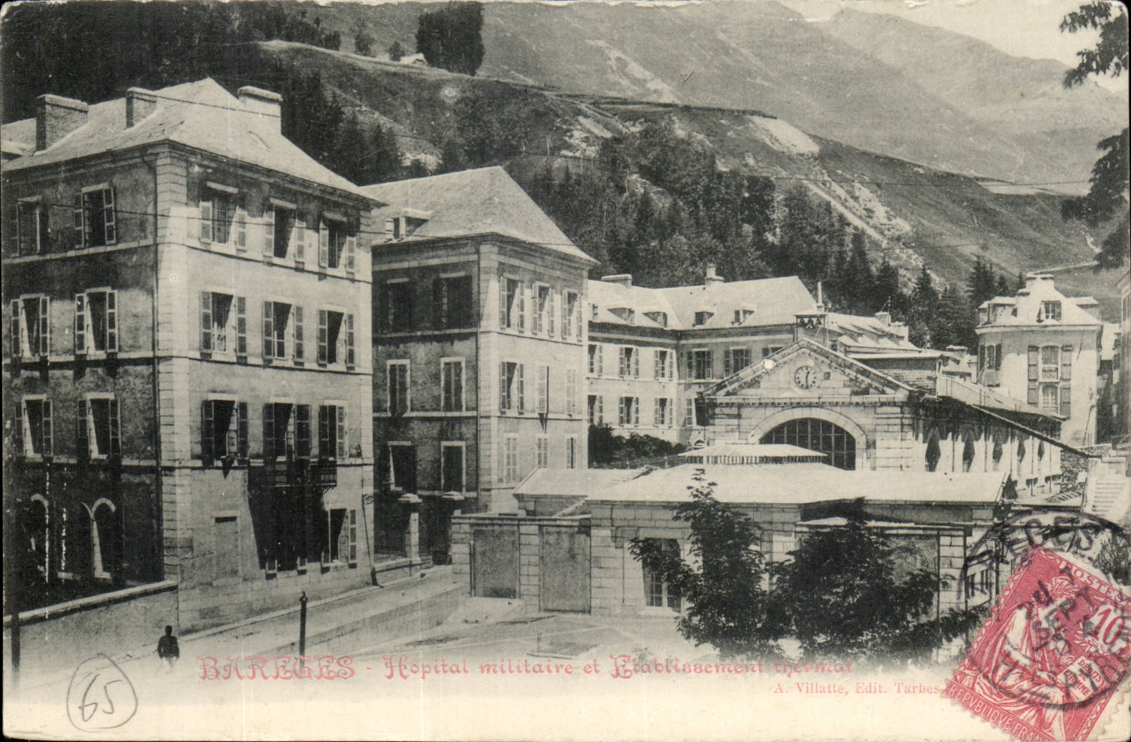 Bareges - Hôpital militaire et Établissement médical — A. Villatte, Edit. Tarbes