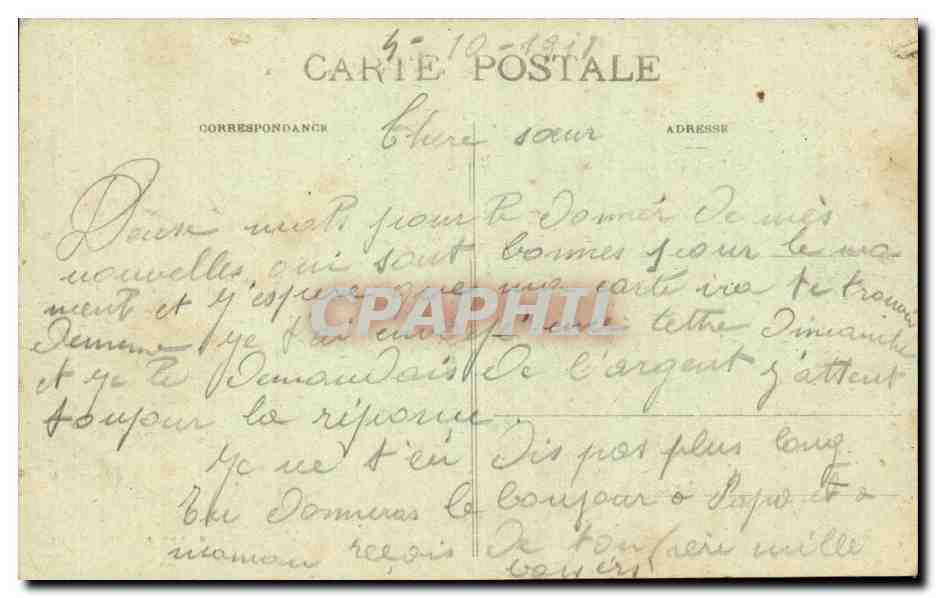 Pau - Vue sur le Gave et les Coteaux CPA  — Rückseite