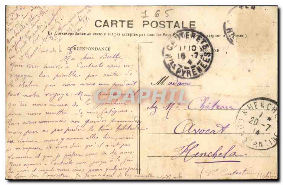 Cauterets - Sur l'Esplanade, pendant la Musique - BR - 910 — Reverso