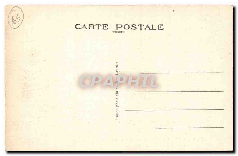 Cauterets — Le Pont d'Espagne et l'Hôtellerie (alt. 1500 m.) — Edition photo Quinauli - Lourdes — Rückseite