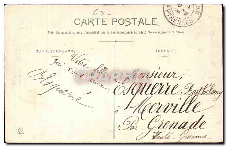 Capvern CPA interieur de la chapelle — Rückseite