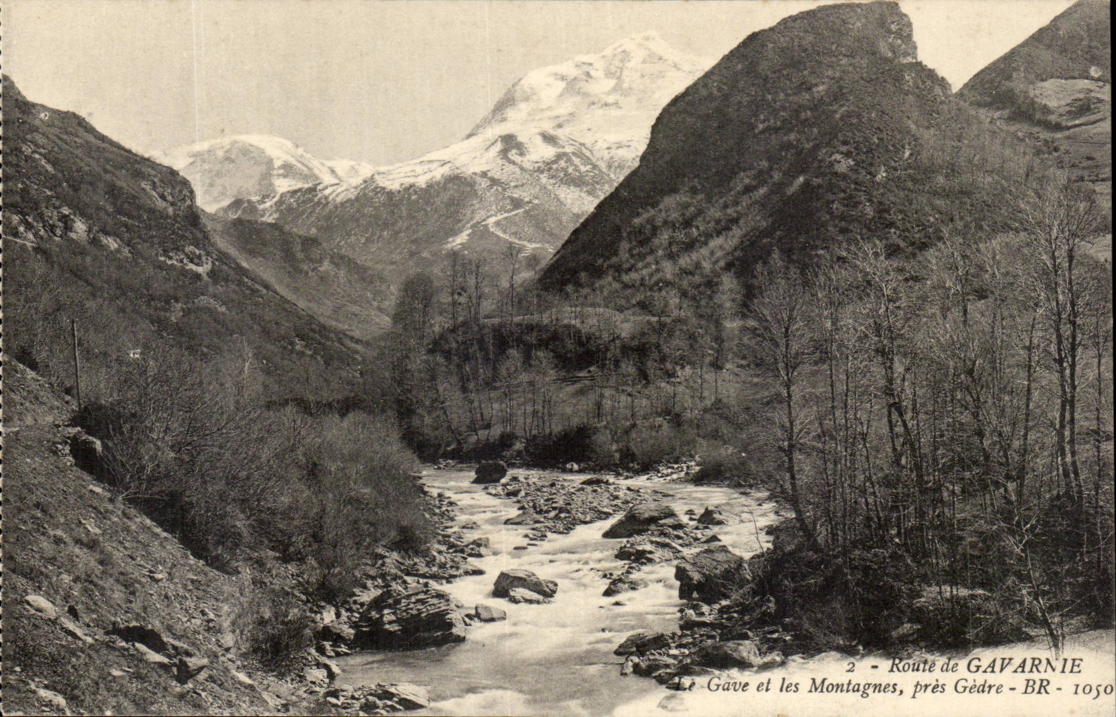 Le Gave et les Montagnes, près Gèdre — Route de GAVARNIE — n°2