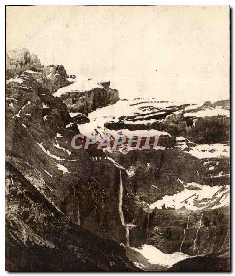CPA Gavarnie Le dond du cirque et la grande cascade de 422m