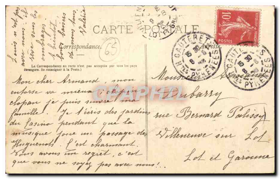 Cauterets — Vue générale prise du Mamelon-Vert — Les Pyrénées Illustrées, n°128 — Reverso