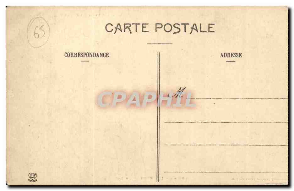 CPA Lourdes le lac — Verso