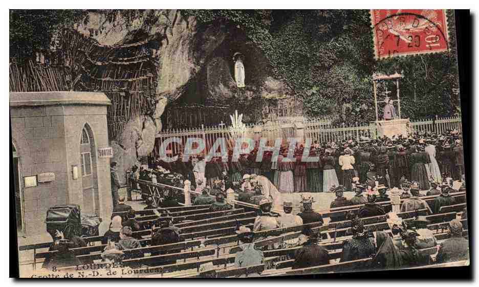CPA Lourdes Grotte de Nd de Lourdes