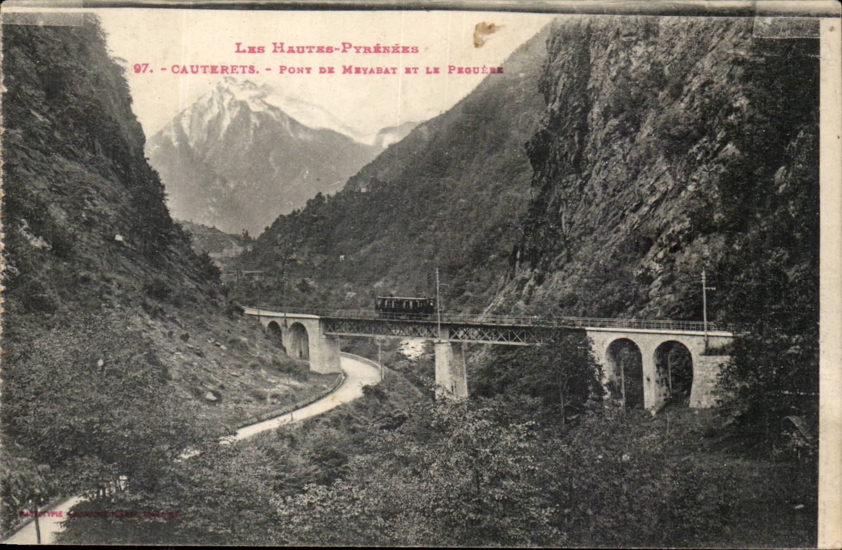 Cauterets - Pont de Meyabat et le Pégüère — Éditeur : Minotype, Cauterets