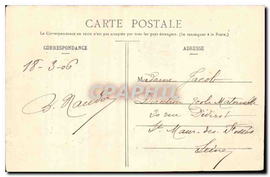 CPA VVle vous mett deux sous d mais lapin Paysans Folklore TOP machandes — Rückseite