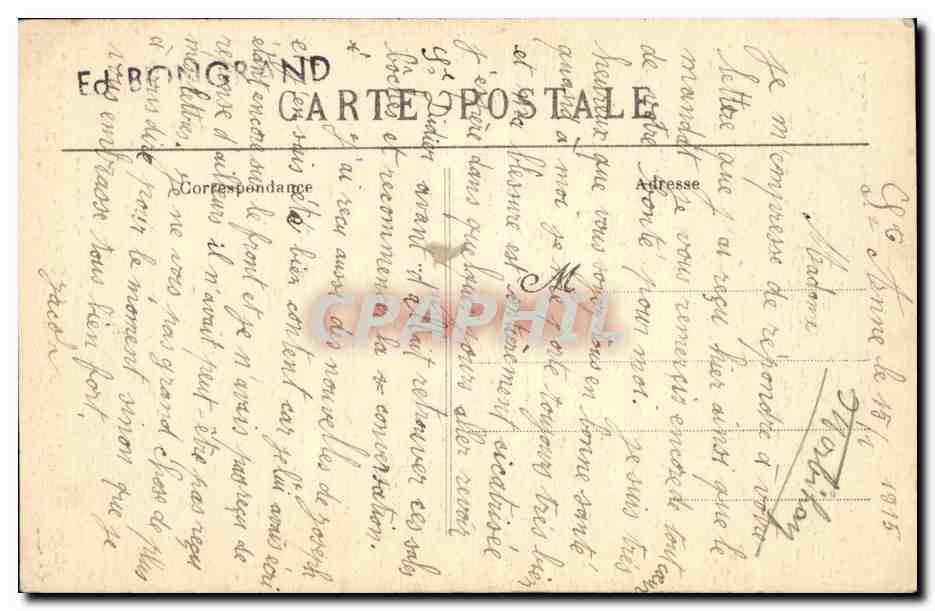 Sainte-Anne-d'Auray — La Basilique — Collection Villard, Quimper — Verso