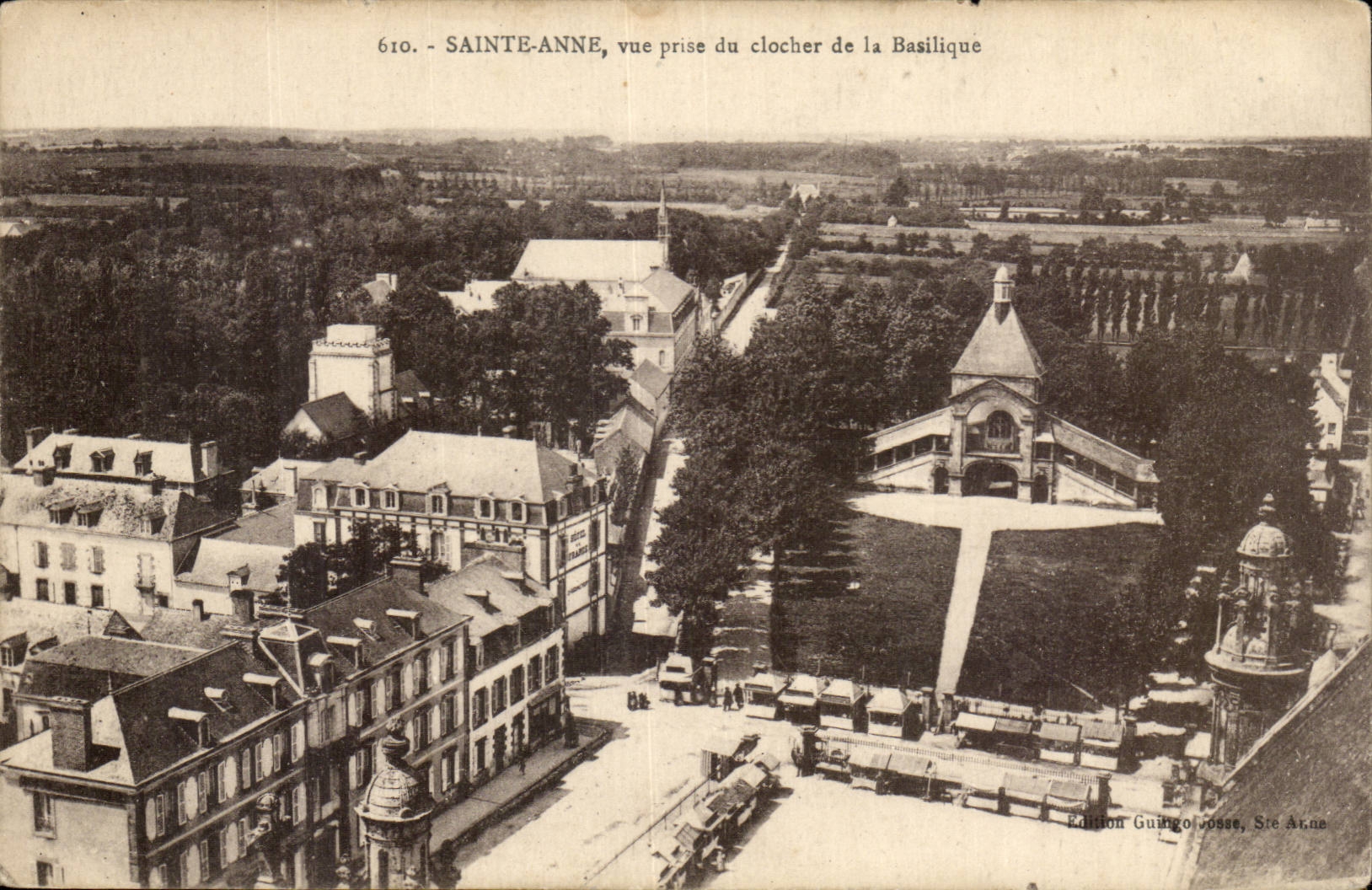 Saint Anne d'Auvray CPA Vue prise du clocher de la basilique