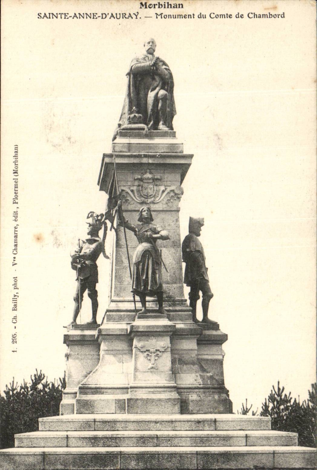 Sainte-Anne-d'Auray — Monument du Comte de Chambord — Yves Chamarre, phot. — Yves Chamarre, édit. (Ploërmel, Morbihan)