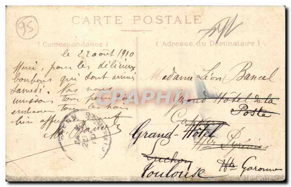 Foret de Montmorency CPA Clairieres de la foret — Rückseite