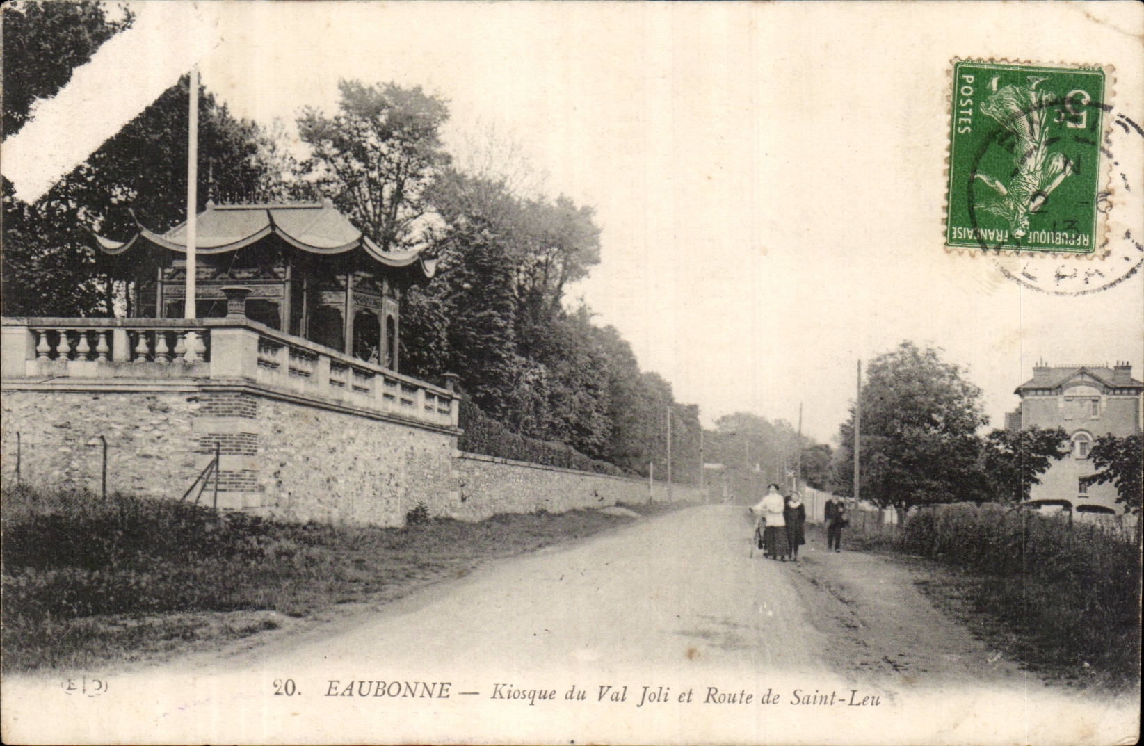 Eaubonne CPA Kiosque du Val joli et route de Saint Leu