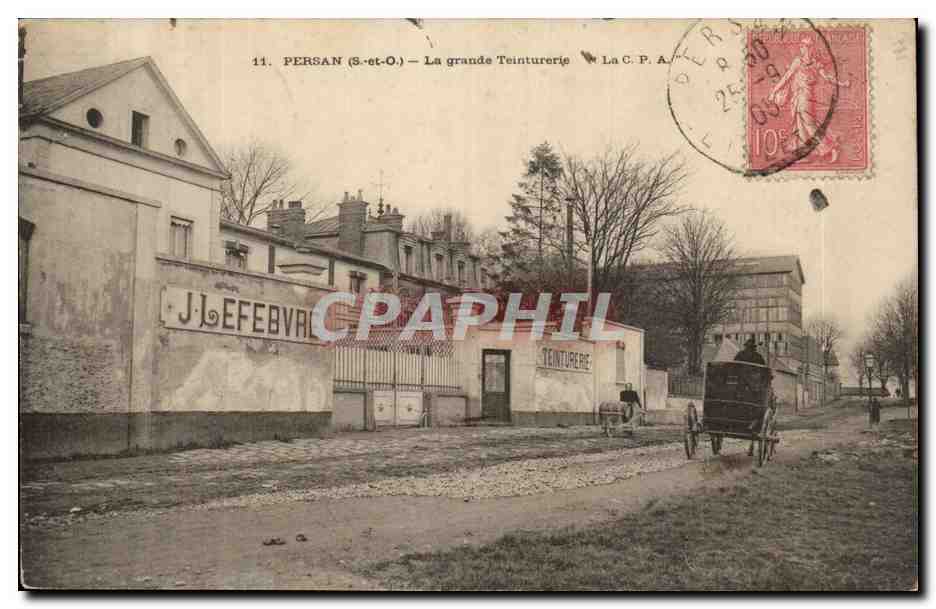 Persan CPA La grande teinturerie Lefebvre