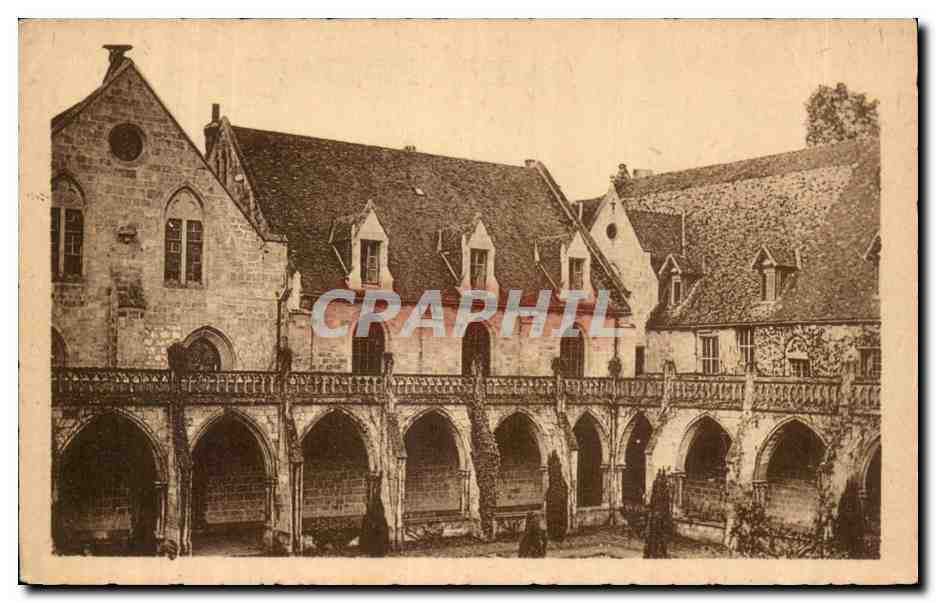 Abbaye de Royaumont CPA Asnieres sur Oise Cloitre (angle Sud Ouest)