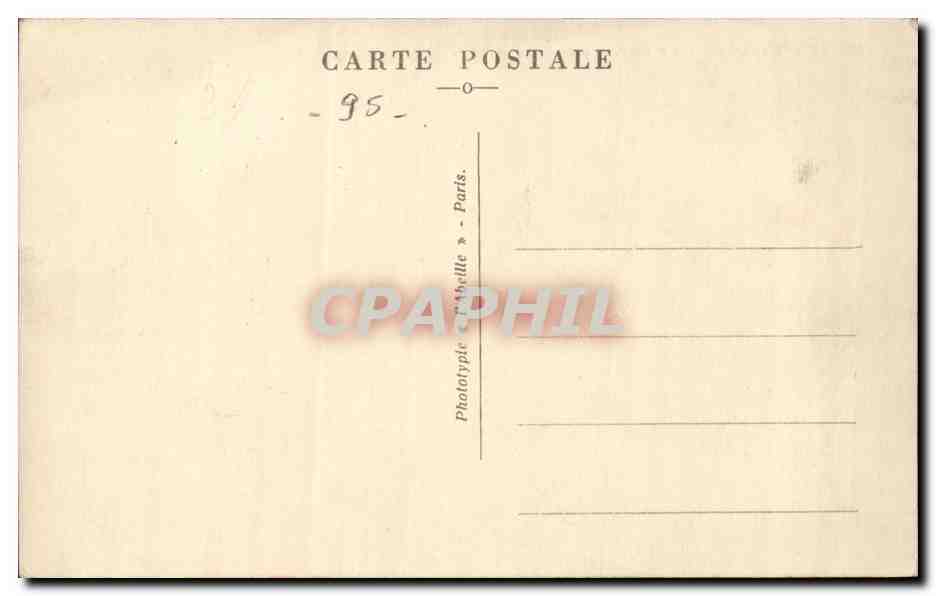 Pontoise CPA Le barrage et les Perthuis — Rückseite