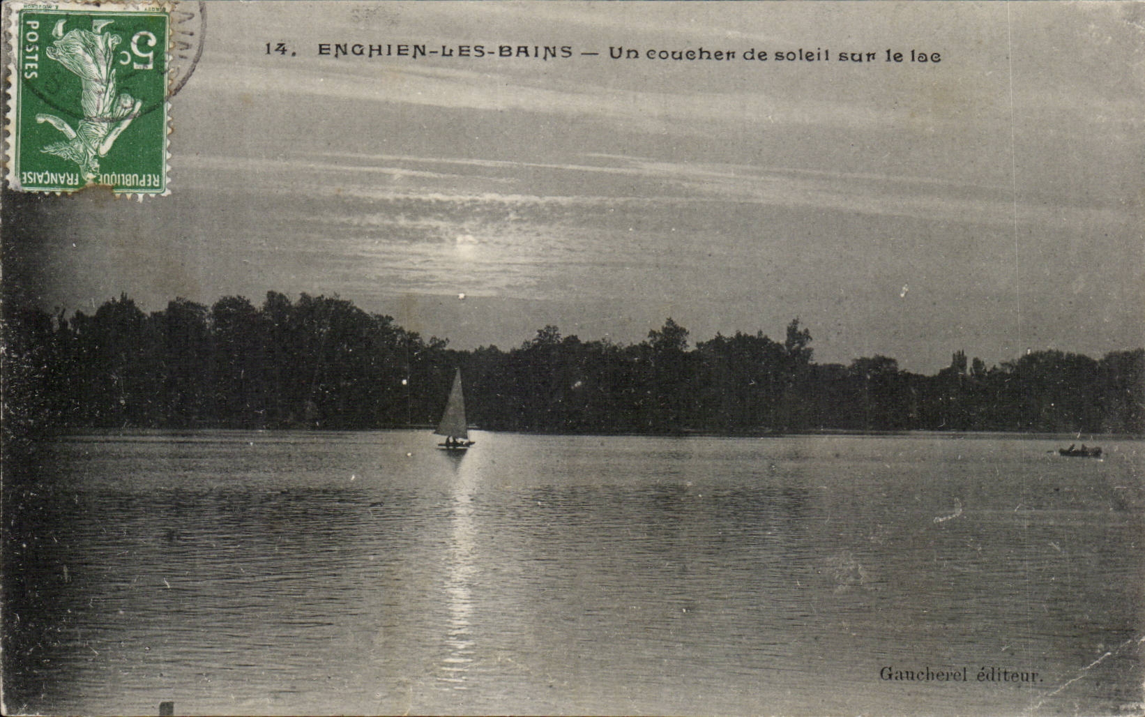 Enghien-les-Bains — Ein Sonnenuntergang über dem See — GauchereL éditeur
