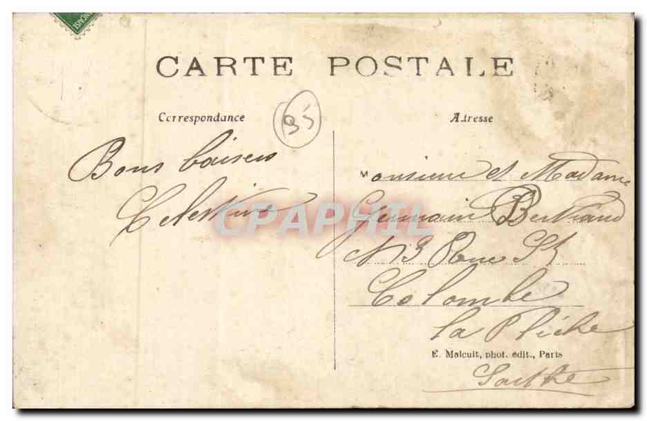 Montmorency — Lune de Miel — E. M. — n° 1443 — Verso