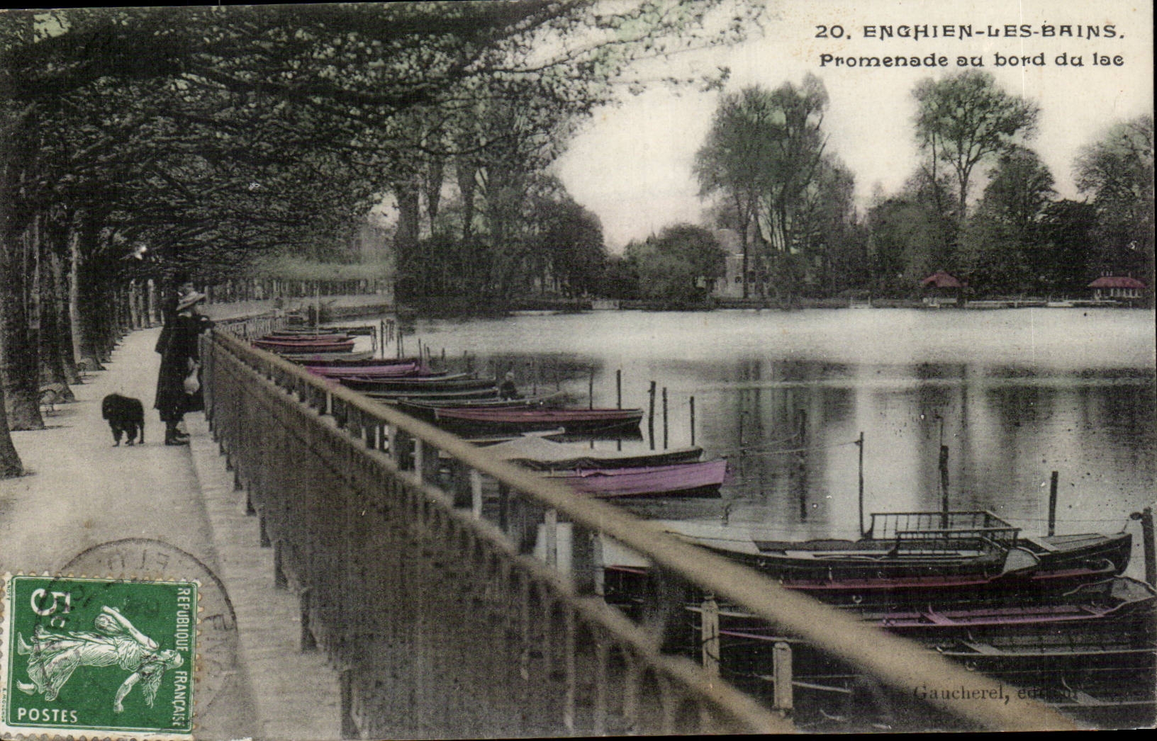 enghien les Bains CPA Promenade au bord du lac