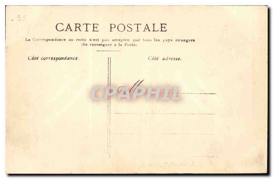 Enghien les Bains CPA La grotte — Rückseite